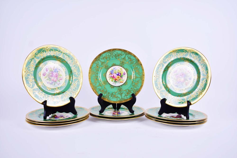 SET OF ELEVEN MINTON PORCELAIN