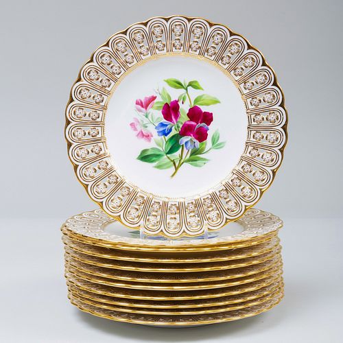 SET OF ELEVEN MINTON PORCELAIN