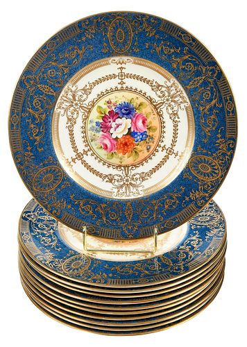 SET OF ELEVEN ROYAL WORCESTER