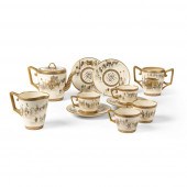 SET OF ELEVEN SATSUMA TEA WARE