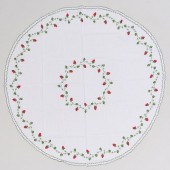 SET OF EMBROIDERED STRAWBERRY