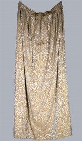 SET OF FAWN AND IVORY DAMASK C
