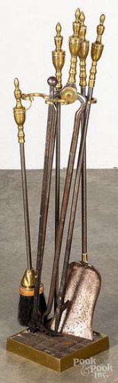 SET OF FEDERAL STYLE BRASS AND