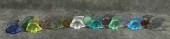 SET OF FIFTEEN LALIQUE GLASS F