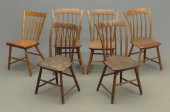 Set of five 19th rodback Winds