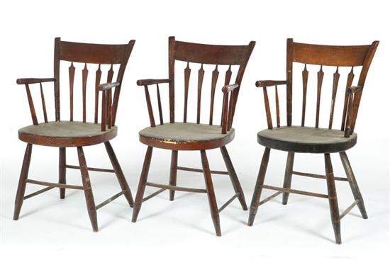 SET OF FIVE ARROWBACK WINDSOR