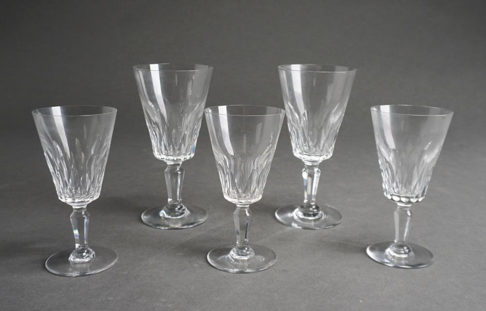 SET OF FIVE BACCARAT CRYSTAL STEM