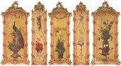SET OF FIVE BELLE EPOQUE WALL