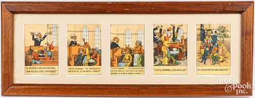 SET OF FIVE BLACK AMERICANA