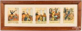 SET OF FIVE BLACK AMERICANA CA