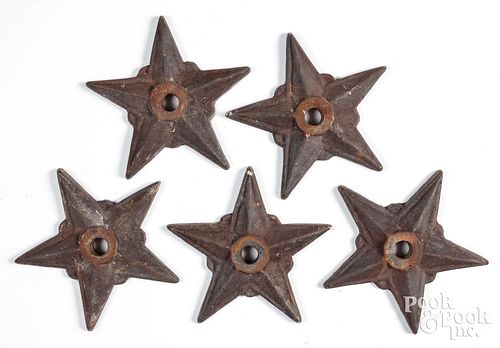 SET OF FIVE CAST IRON ARCHITECTURAL