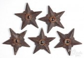 SET OF FIVE CAST IRON ARCHITEC