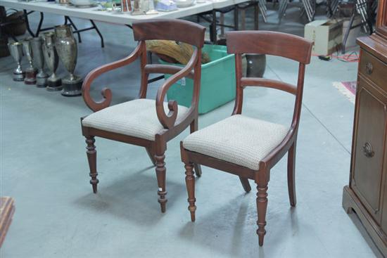 SET OF FIVE CHAIRS. Empire style