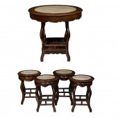 SET OF FIVE CHINESE CIRCULAR T