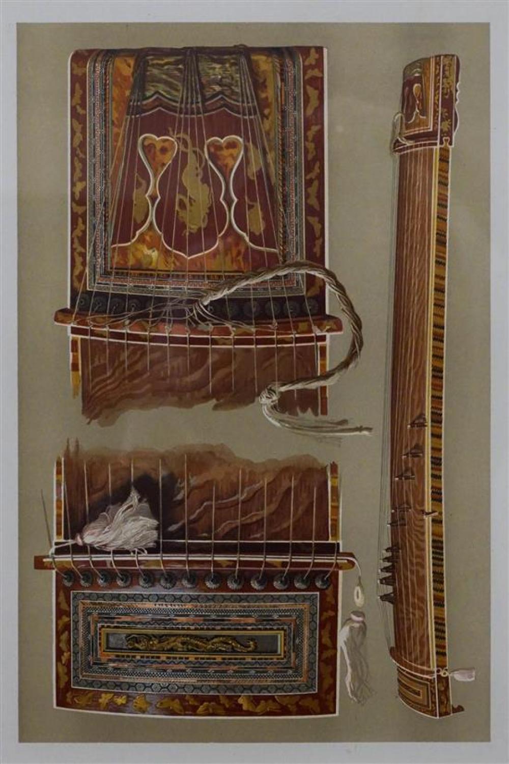 SET OF FIVE CHROMOLITHOGRAPHS IN