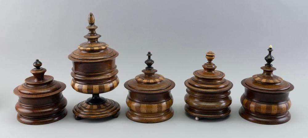 SET OF FIVE CONTINENTAL TURNED