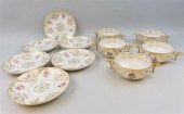 SET OF FIVE DRESDEN PORCELAIN