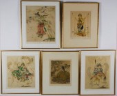 SET OF FIVE ELYSE ASHE LORD AQ