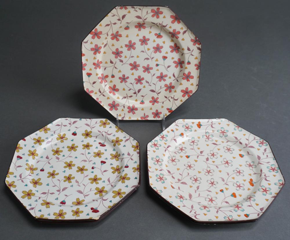 SET OF FIVE ENGLISH PORCELAIN