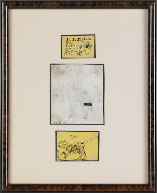 Set of five framed American