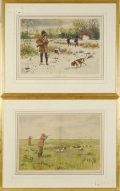 SET OF FIVE FRAMED AND MATTED