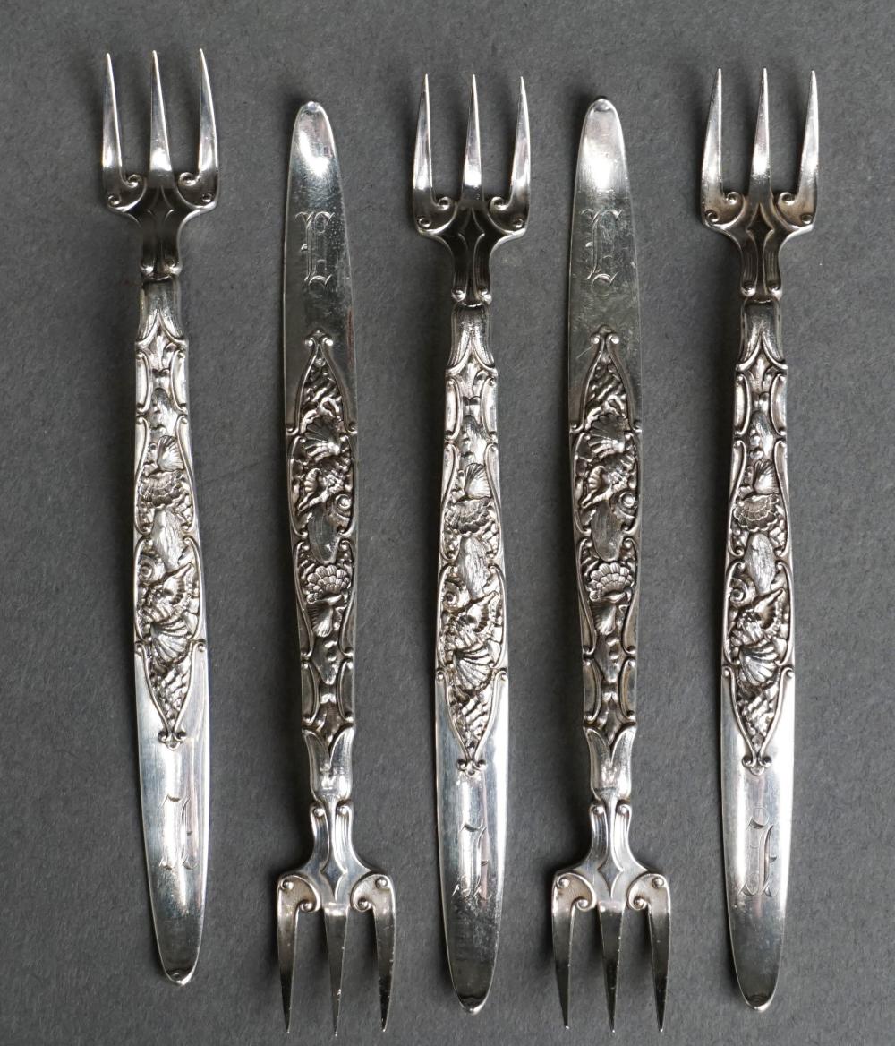 SET OF FIVE GORHAM STERLING