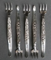 SET OF FIVE GORHAM STERLING SI
