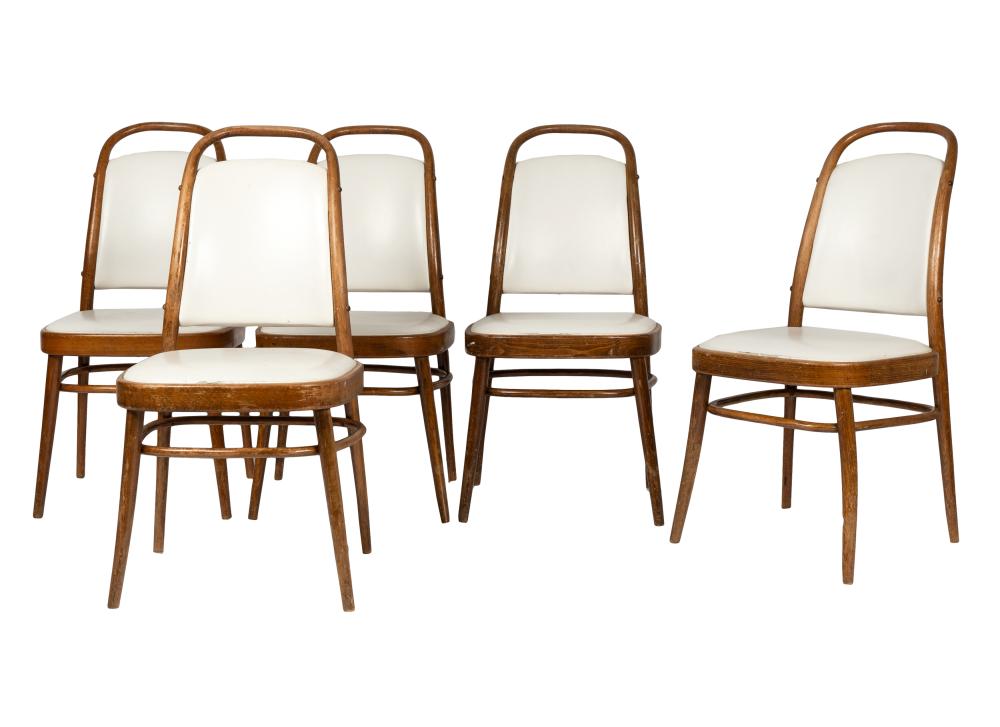 SET OF FIVE LIGNA BENTWOOD SIDE