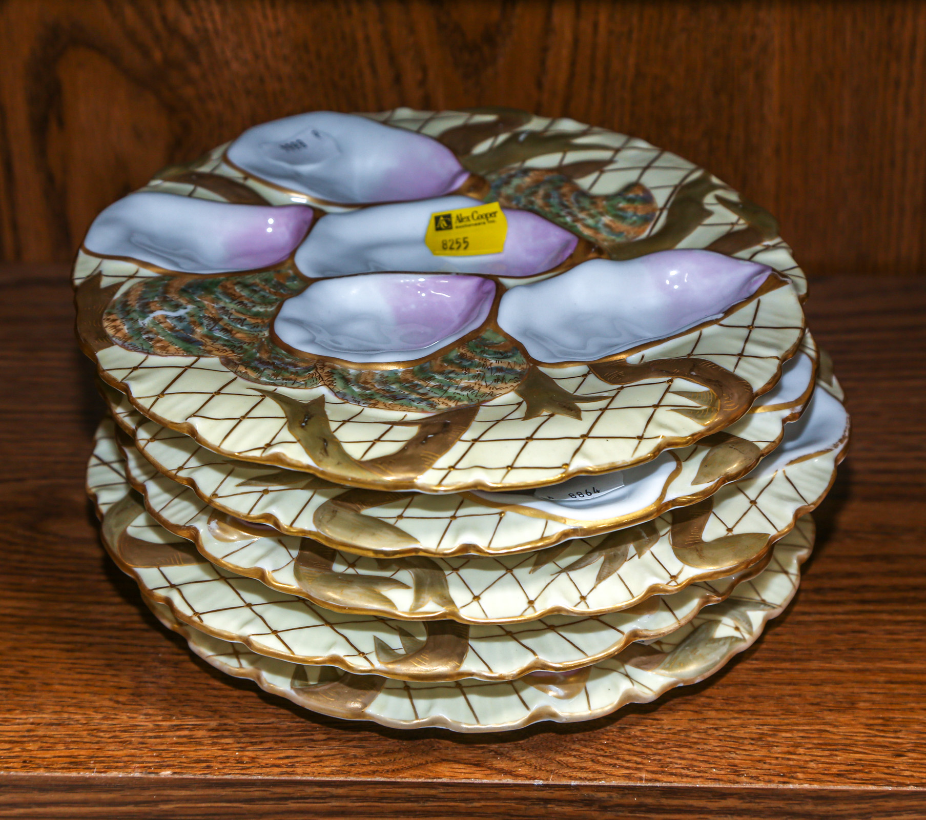 SET OF FIVE LIMOGES "TURKEY"
