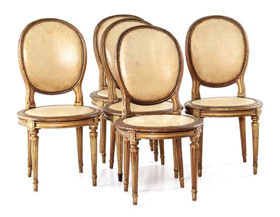 Set of five Louis XVI style