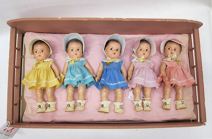 SET OF FIVE MADAME ALEXANDER DIONNE