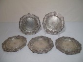 Set of five sterling silver re