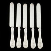 SET OF FIVE STERLING SILVER KN