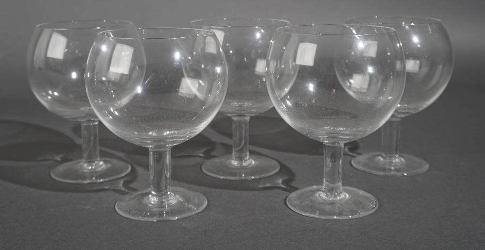 SET OF FIVE TIFFANY & CO GLASS
