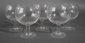 SET OF FIVE TIFFANY & CO GLASS