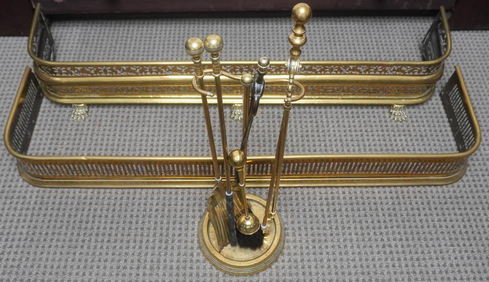 SET OF FIVE VICTORIAN STYLE BRASS