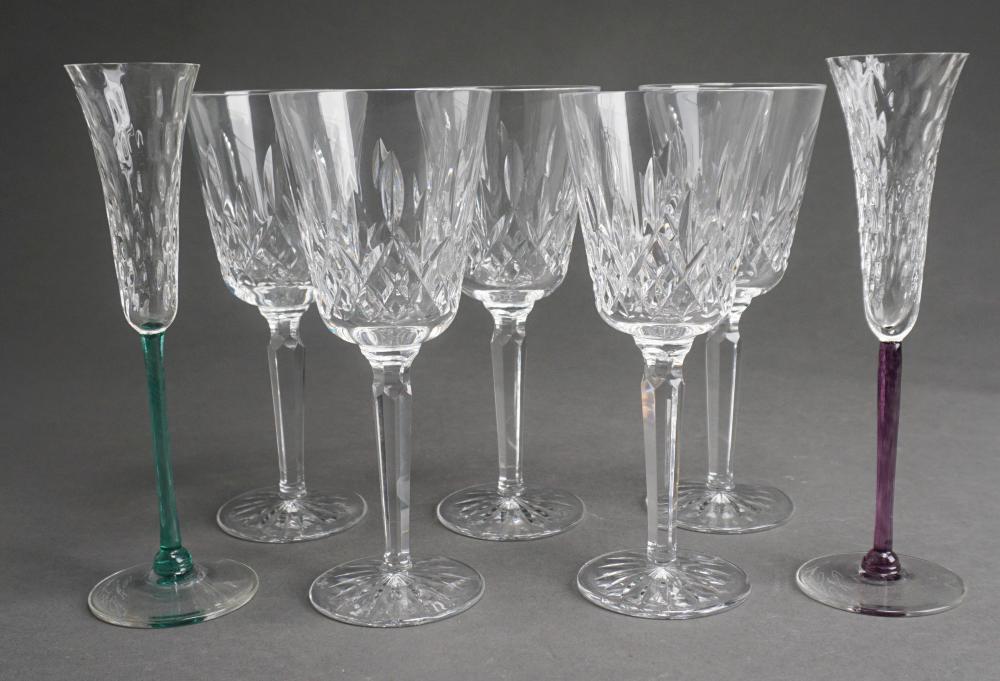 SET OF FIVE WATERFORD CRYSTAL STEMS