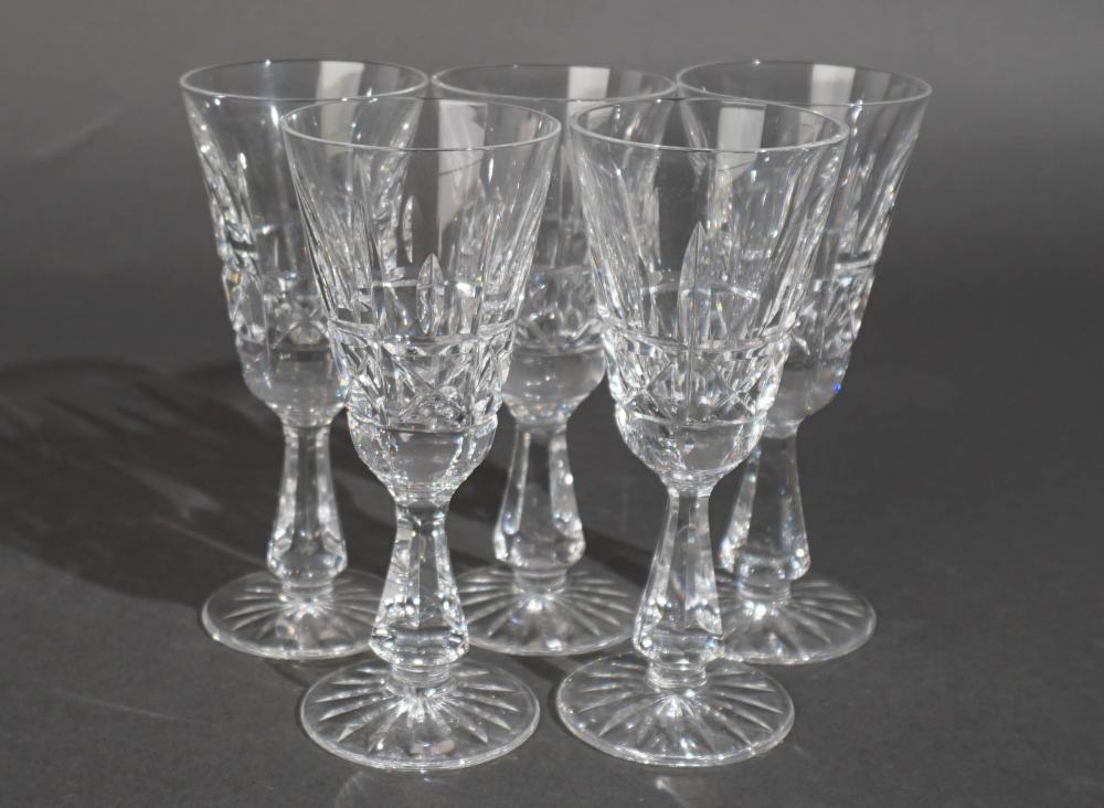 SET OF FIVE WATERFORD CUT CRYSTAL