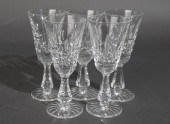 SET OF FIVE WATERFORD CUT CRYS