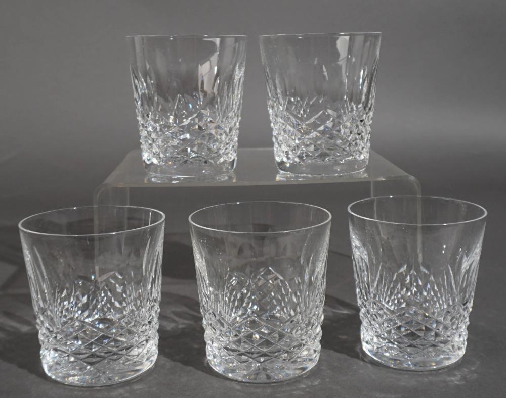 SET OF FIVE WATERFORD CUT CRYSTAL