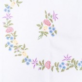 SET OF FLORAL EMBROIDERED BED