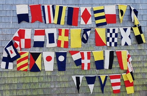 SET OF FORTY DECORATIVE NAUTICAL