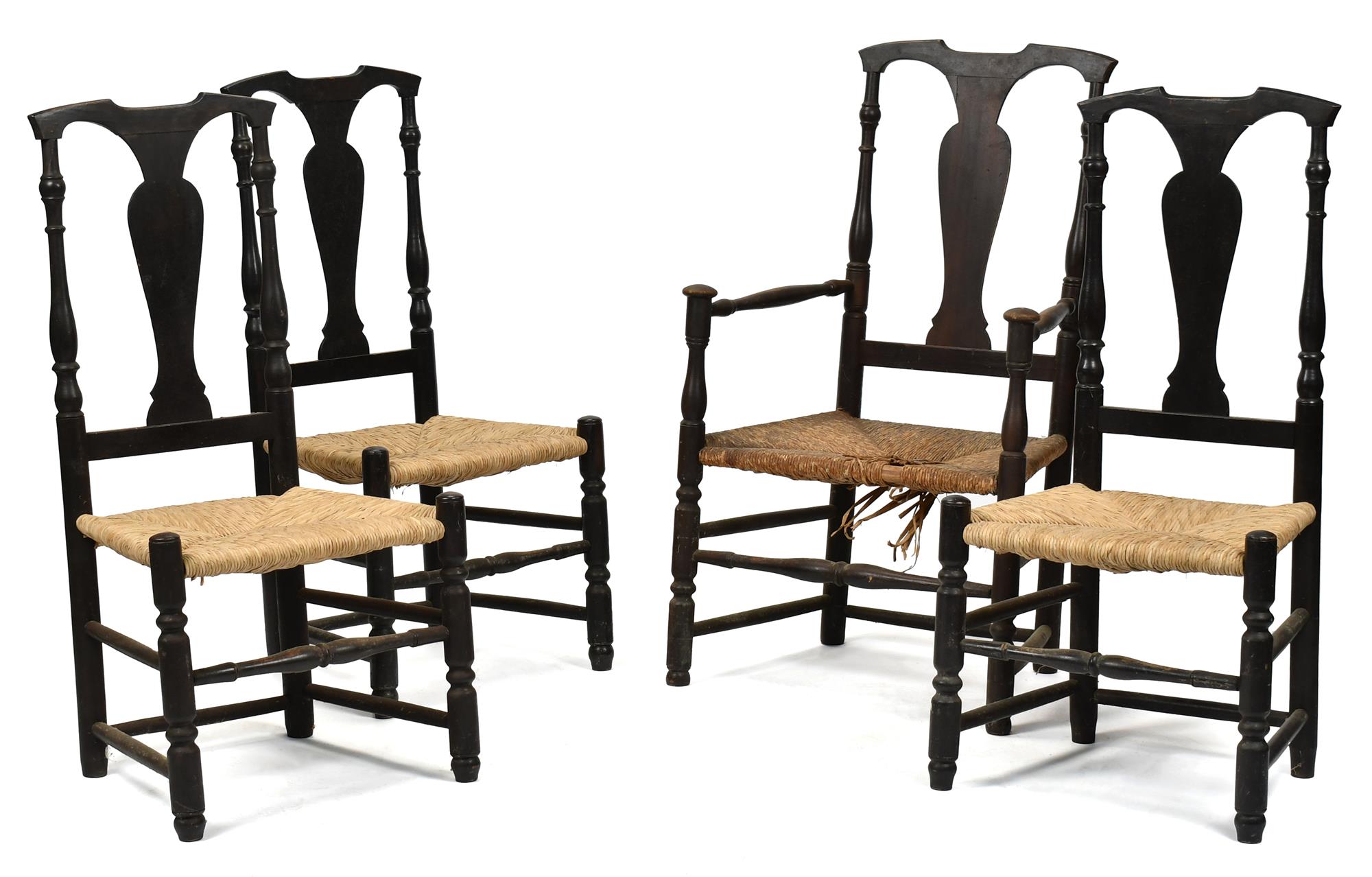 SET OF FOUR 18TH C.  COUNTRY