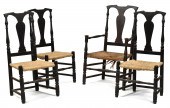 SET OF FOUR 18TH C.  COUNTRY Q