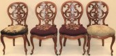 SET OF FOUR 19TH CENTURY LAMIN