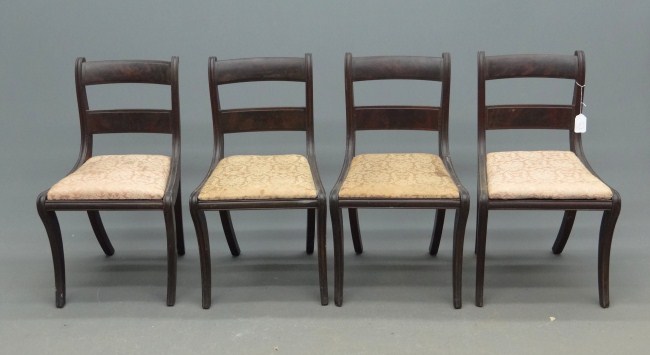 Set of four 20th c. saber leg