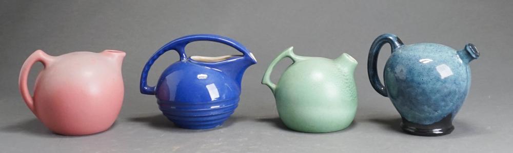 SET OF FOUR AMERICAN GLAZED ART