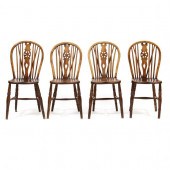 SET OF FOUR ANTIQUE ENGLISH BR