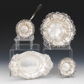 SET OF FOUR ART NOUVEAU STERLI