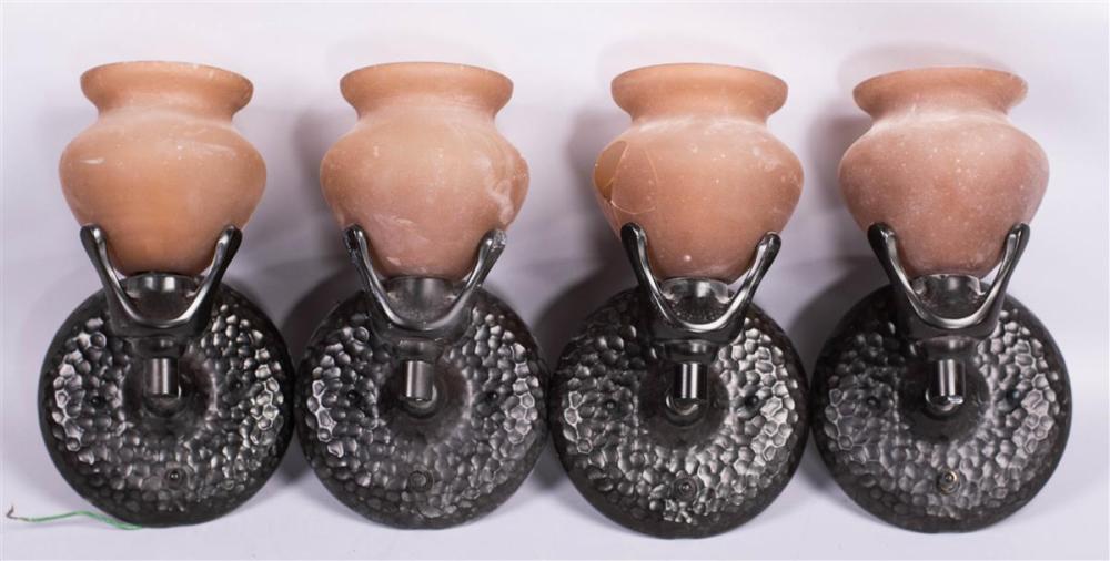 SET OF FOUR ARTS AND CRAFTS STYLE